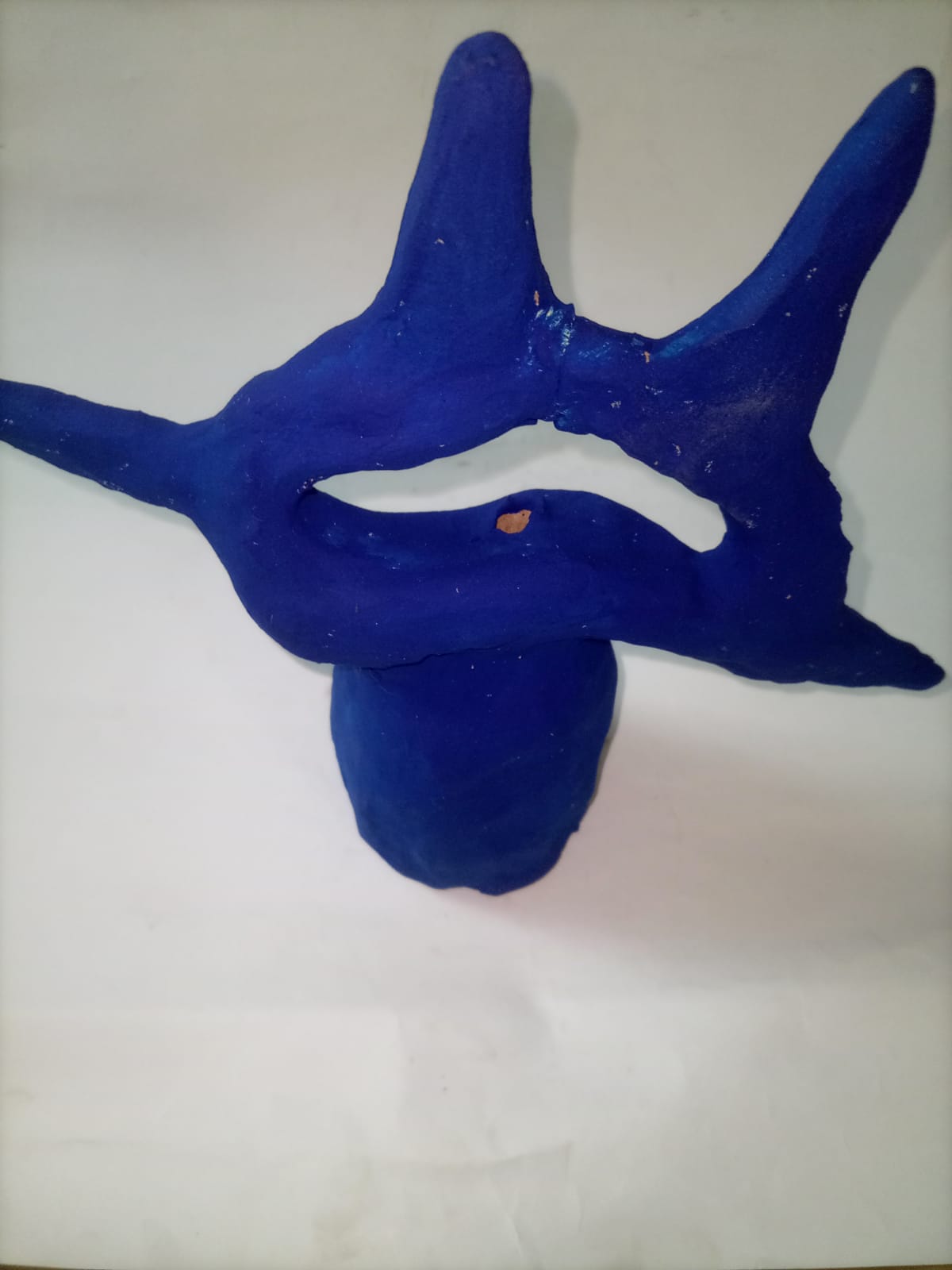 Estrella blava Miró — peça decorativa amb esmalt blau vibrant